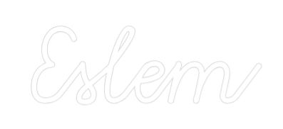 Konfiguriertes Neonschild: Eslem - Official Neon - led neon schild schriftzug personalisiert