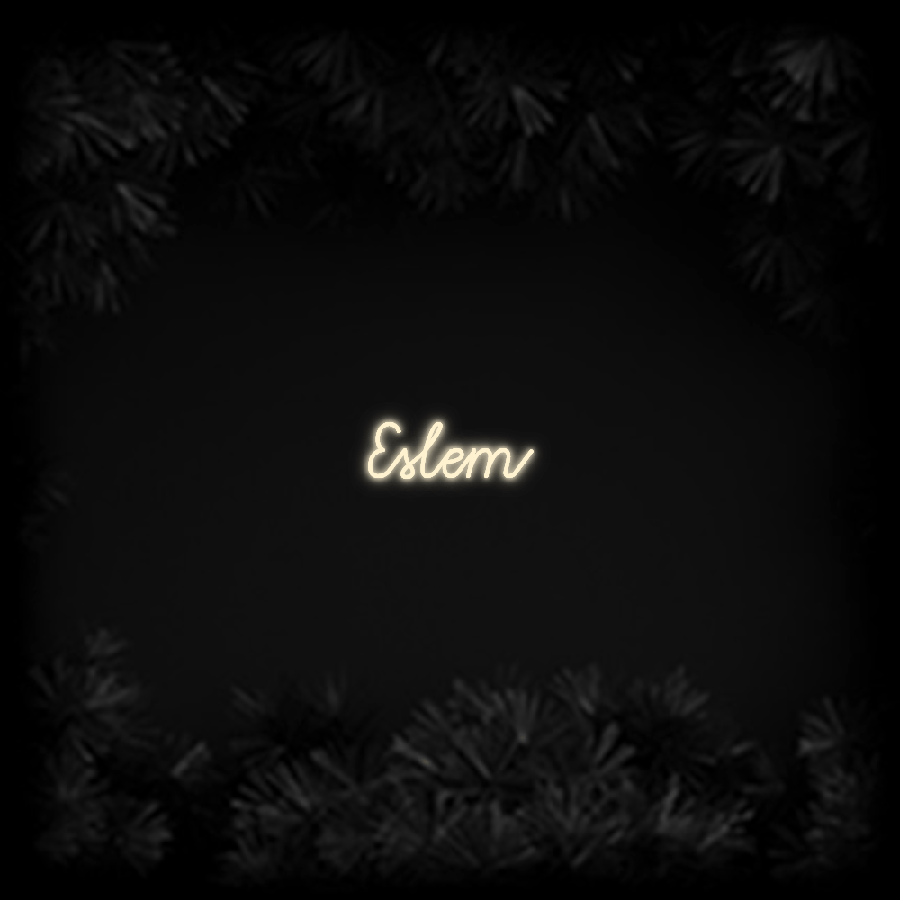 Konfiguriertes Neonschild: Eslem - Official Neon - led neon schild schriftzug personalisiert