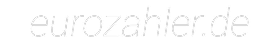 Konfiguriertes Neonschild: eurozahler.de - Official Neon - led neon schild schriftzug personalisiert