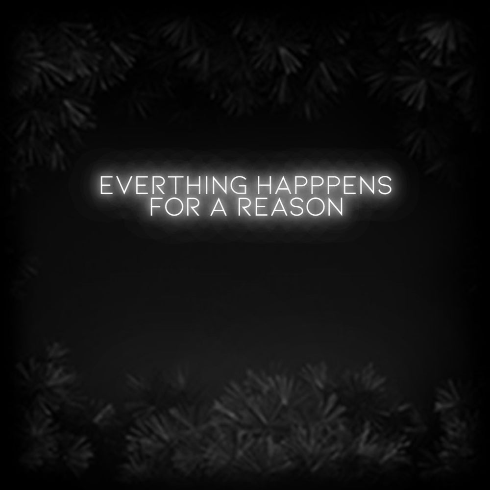 Konfiguriertes Neonschild: Everthing hap... - Official Neon - led neon schild schriftzug personalisiert
