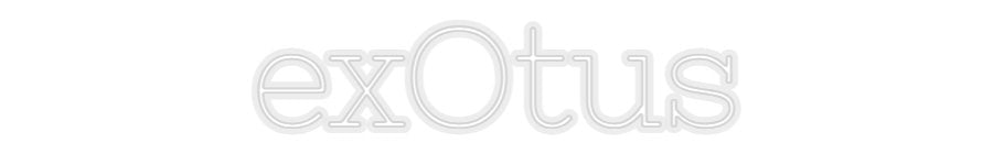 Konfiguriertes Neonschild: exOtus - Official Neon - led neon schild schriftzug personalisiert