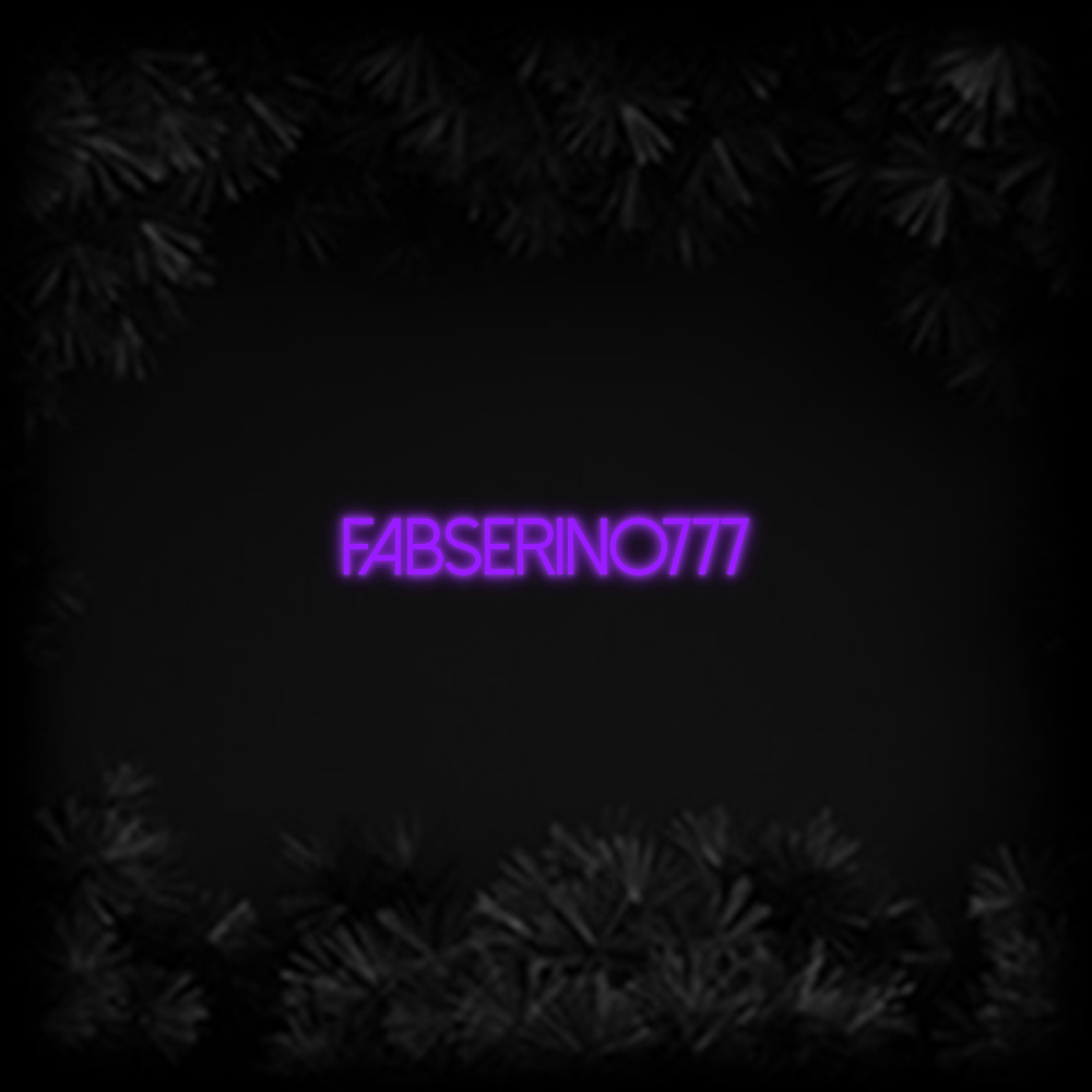 Konfiguriertes Neonschild: Fabserino777 - Official Neon - led neon schild schriftzug personalisiert