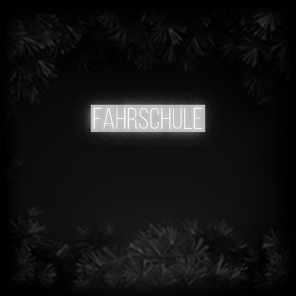 Konfiguriertes Neonschild: Fahrschule - Official Neon - led neon schild schriftzug personalisiert