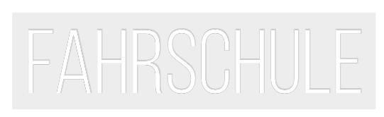 Konfiguriertes Neonschild: FAHRSCHULE - Official Neon - led neon schild schriftzug personalisiert
