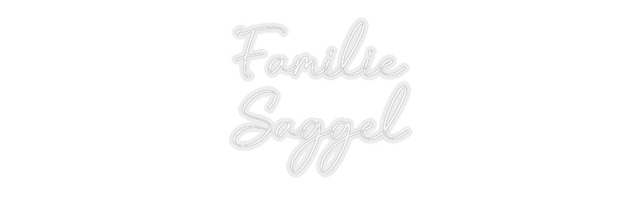 Konfiguriertes Neonschild: Familie Saggel - Official Neon - led neon schild schriftzug personalisiert