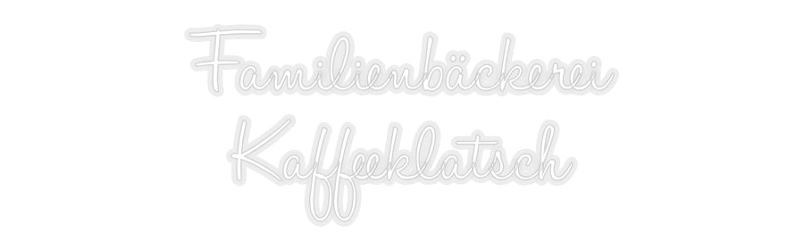 Konfiguriertes Neonschild: Familienbäcke... - Official Neon - led neon schild schriftzug personalisiert