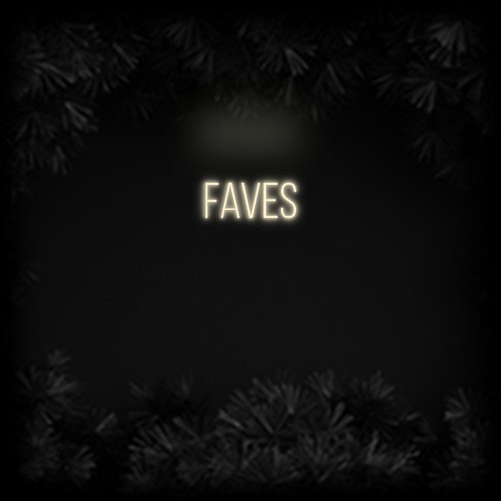 Konfiguriertes Neonschild: FAVES - Official Neon - led neon schild schriftzug personalisiert