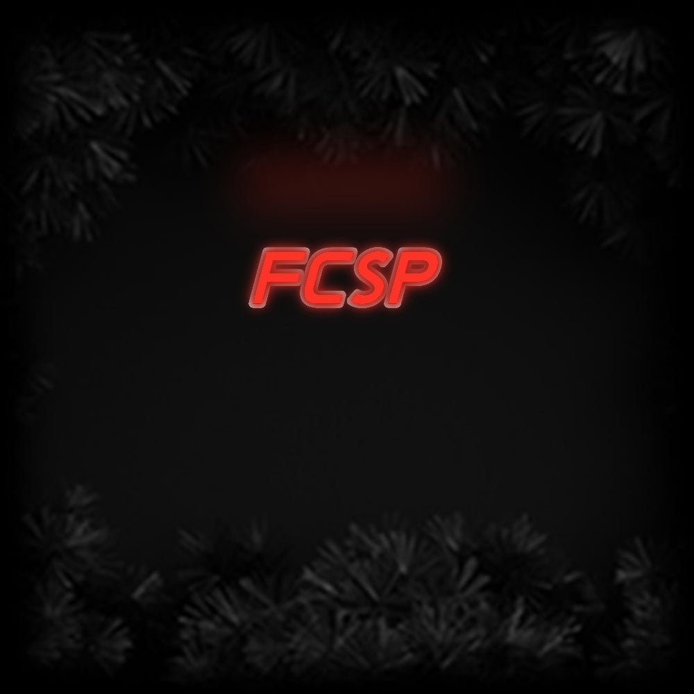 Konfiguriertes Neonschild: FCSP - Official Neon - led neon schild schriftzug personalisiert