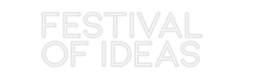 Konfiguriertes Neonschild: FESTIVAL OF... - Official Neon - led neon schild schriftzug personalisiert