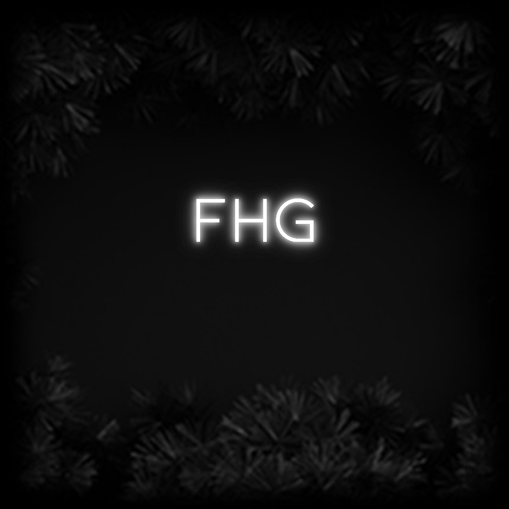 Konfiguriertes Neonschild: fhg - Official Neon - led neon schild schriftzug personalisiert