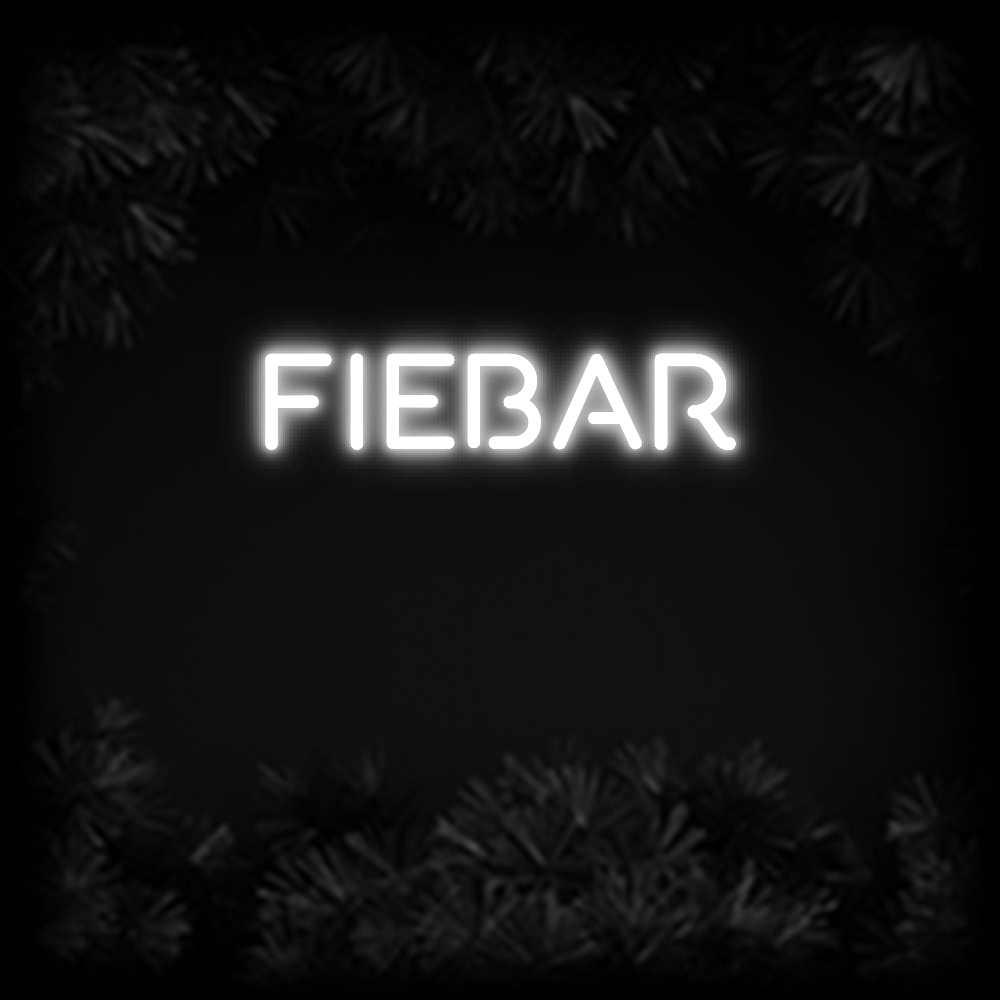 Konfiguriertes Neonschild: FIEBAR - Official Neon - led neon schild schriftzug personalisiert