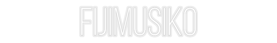 Konfiguriertes Neonschild: Fijimusiko - Official Neon - led neon schild schriftzug personalisiert