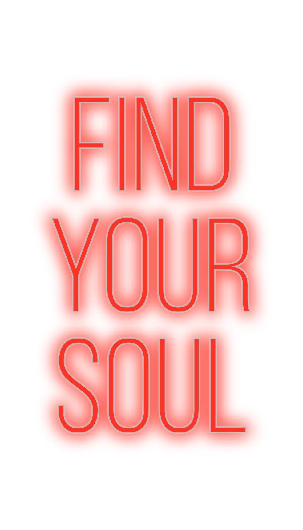 Konfiguriertes Neonschild: FIND YOUR S... - Official Neon - led neon schild schriftzug personalisiert