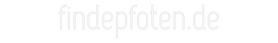 Konfiguriertes Neonschild: findepfoten.de - Official Neon - led neon schild schriftzug personalisiert
