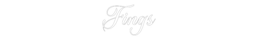 Konfiguriertes Neonschild: Fings - Official Neon - led neon schild schriftzug personalisiert