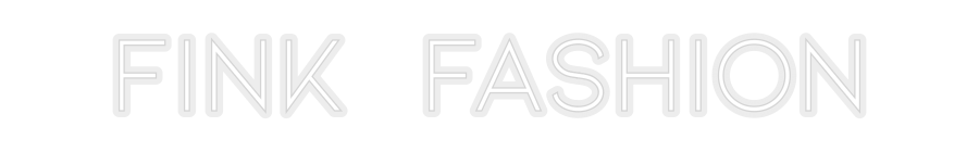 Konfiguriertes Neonschild: FINK FASHION - Official Neon - led neon schild schriftzug personalisiert