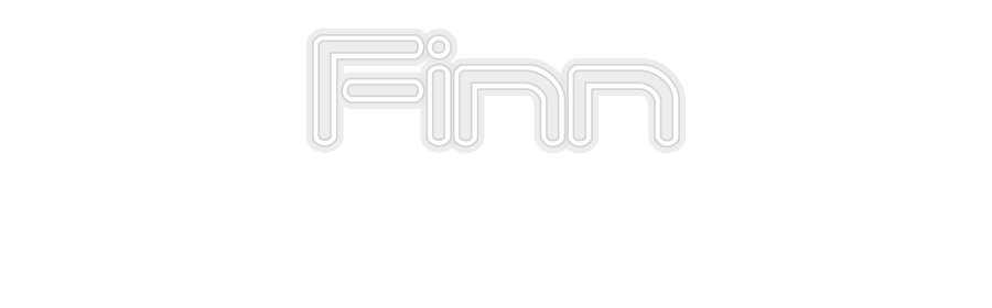 Konfiguriertes Neonschild: Finn - Official Neon - led neon schild schriftzug personalisiert