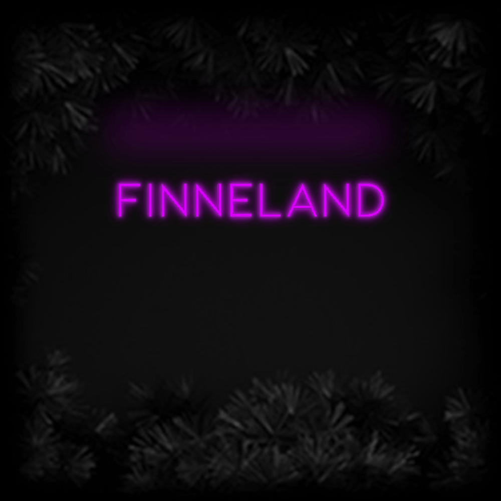 Konfiguriertes Neonschild: FINNELAND - Official Neon - led neon schild schriftzug personalisiert