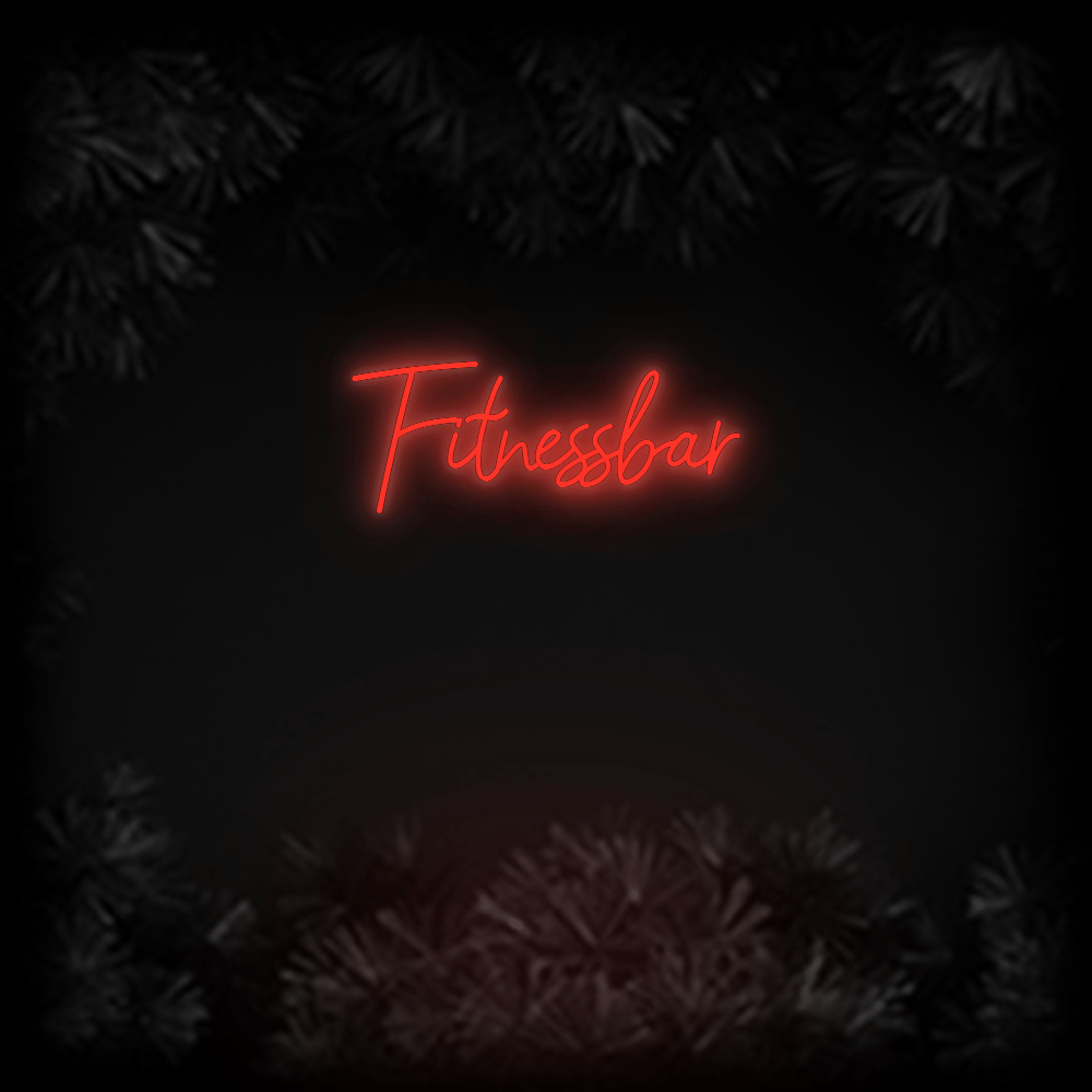 Konfiguriertes Neonschild: Fitnessbar - Official Neon - led neon schild schriftzug personalisiert