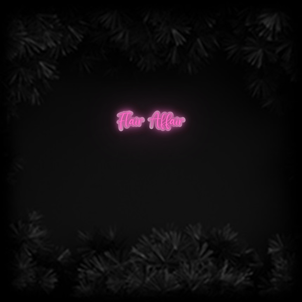 Konfiguriertes Neonschild: Flair Affair - Official Neon - led neon schild schriftzug personalisiert
