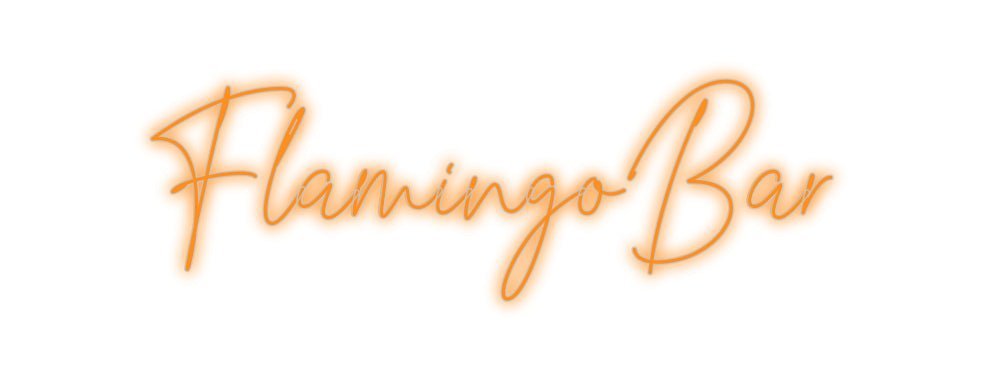 Konfiguriertes Neonschild: FlamingoBar - Official Neon - led neon schild schriftzug personalisiert
