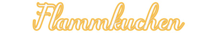 Konfiguriertes Neonschild: Flammkuchen - Official Neon - led neon schild schriftzug personalisiert