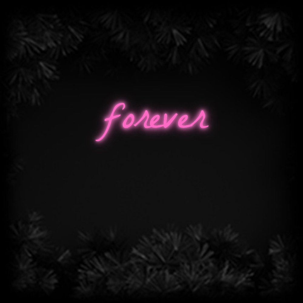 Konfiguriertes Neonschild: forever - Official Neon - led neon schild schriftzug personalisiert