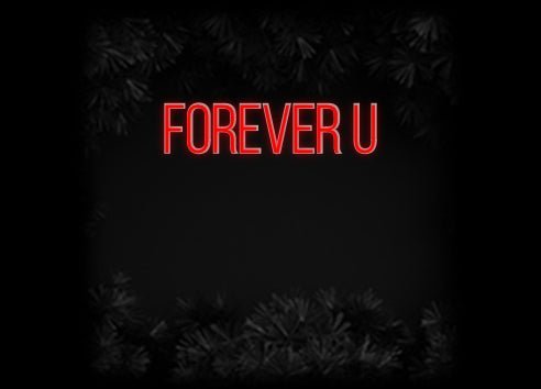 Konfiguriertes Neonschild: forever u - Official Neon - led neon schild schriftzug personalisiert