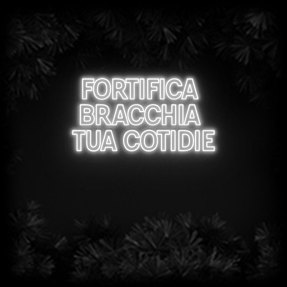 Konfiguriertes Neonschild: Fortifica b... - Official Neon - led neon schild schriftzug personalisiert