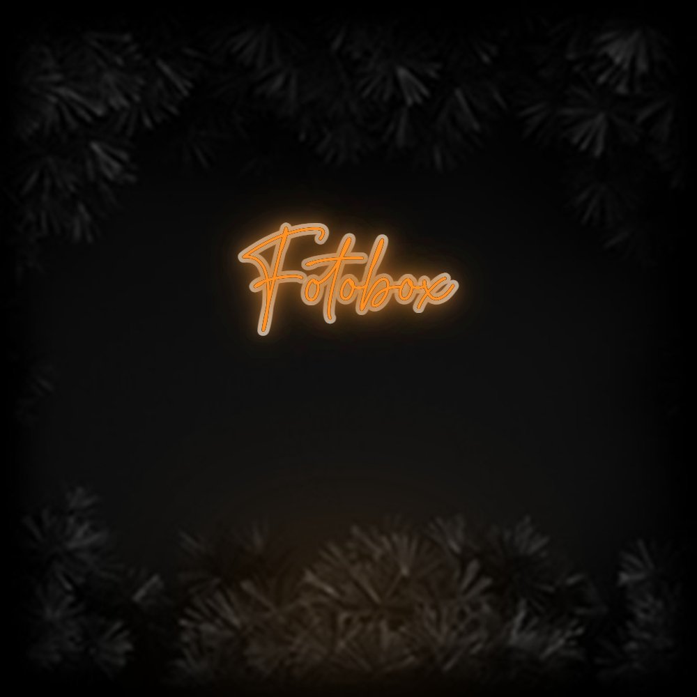 Konfiguriertes Neonschild: Fotobox - Official Neon - led neon schild schriftzug personalisiert