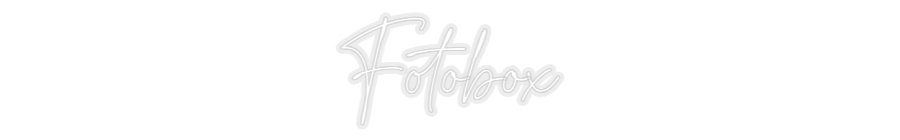 Konfiguriertes Neonschild: Fotobox - Official Neon - led neon schild schriftzug personalisiert