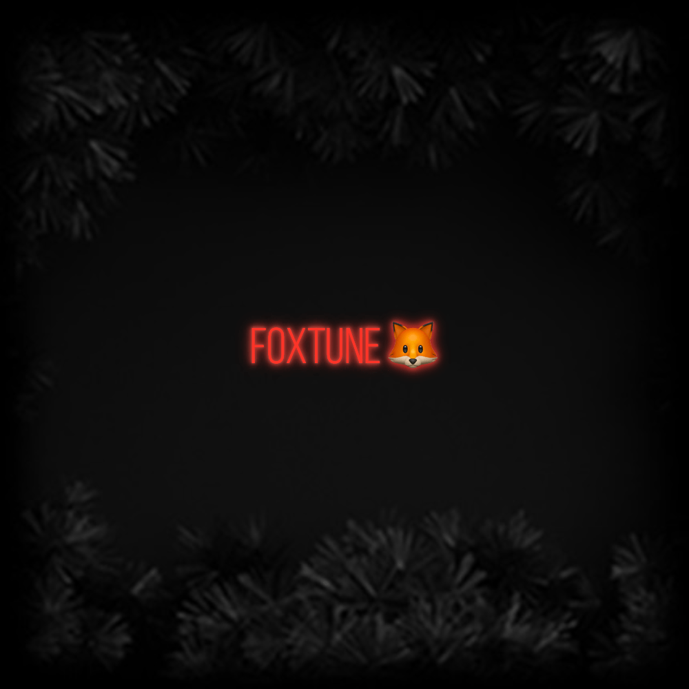 Konfiguriertes Neonschild: Foxtune 🦊 - Official Neon - led neon schild schriftzug personalisiert
