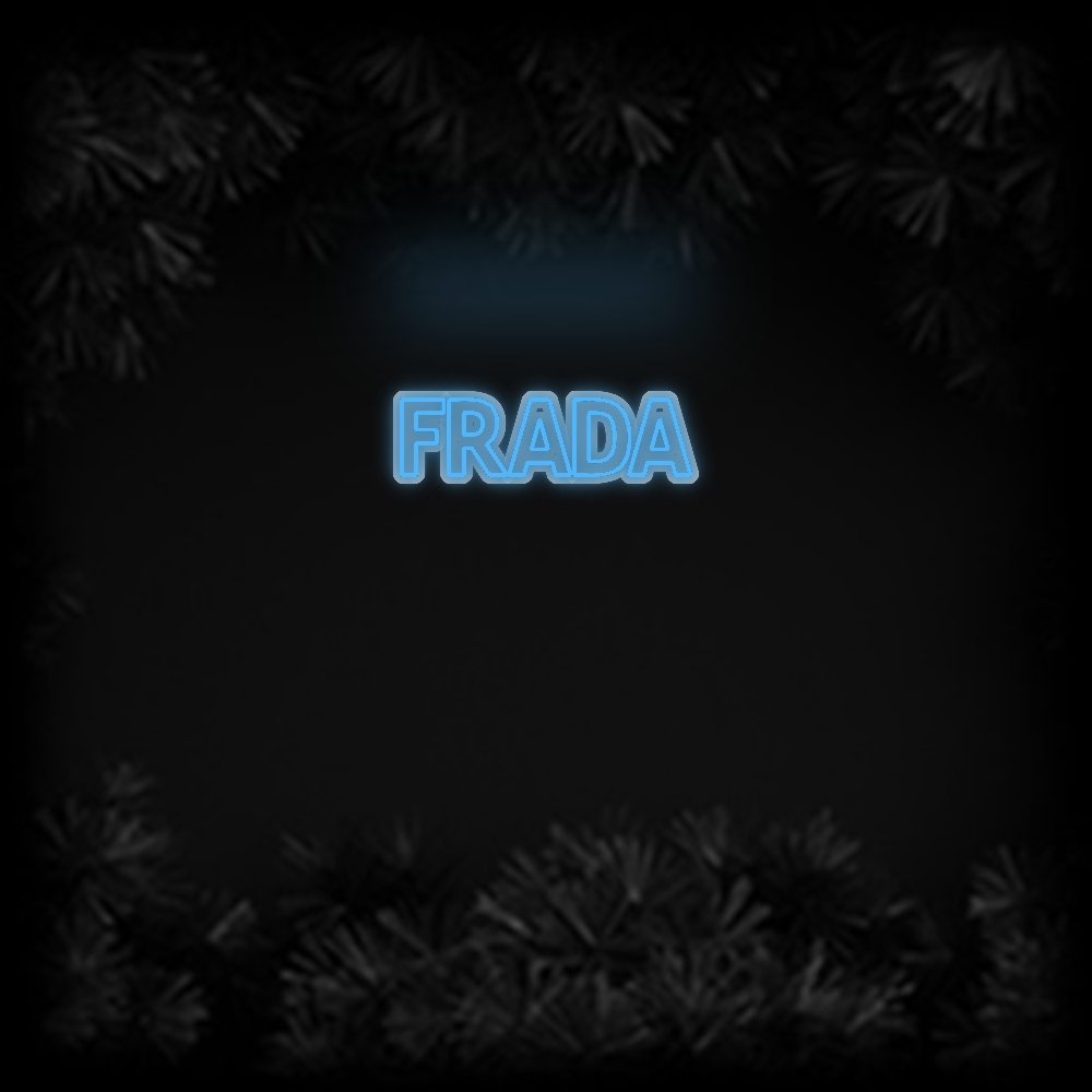 Konfiguriertes Neonschild: FRADA - Official Neon - led neon schild schriftzug personalisiert