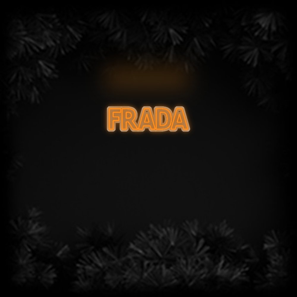 Konfiguriertes Neonschild: FRADA - Official Neon - led neon schild schriftzug personalisiert