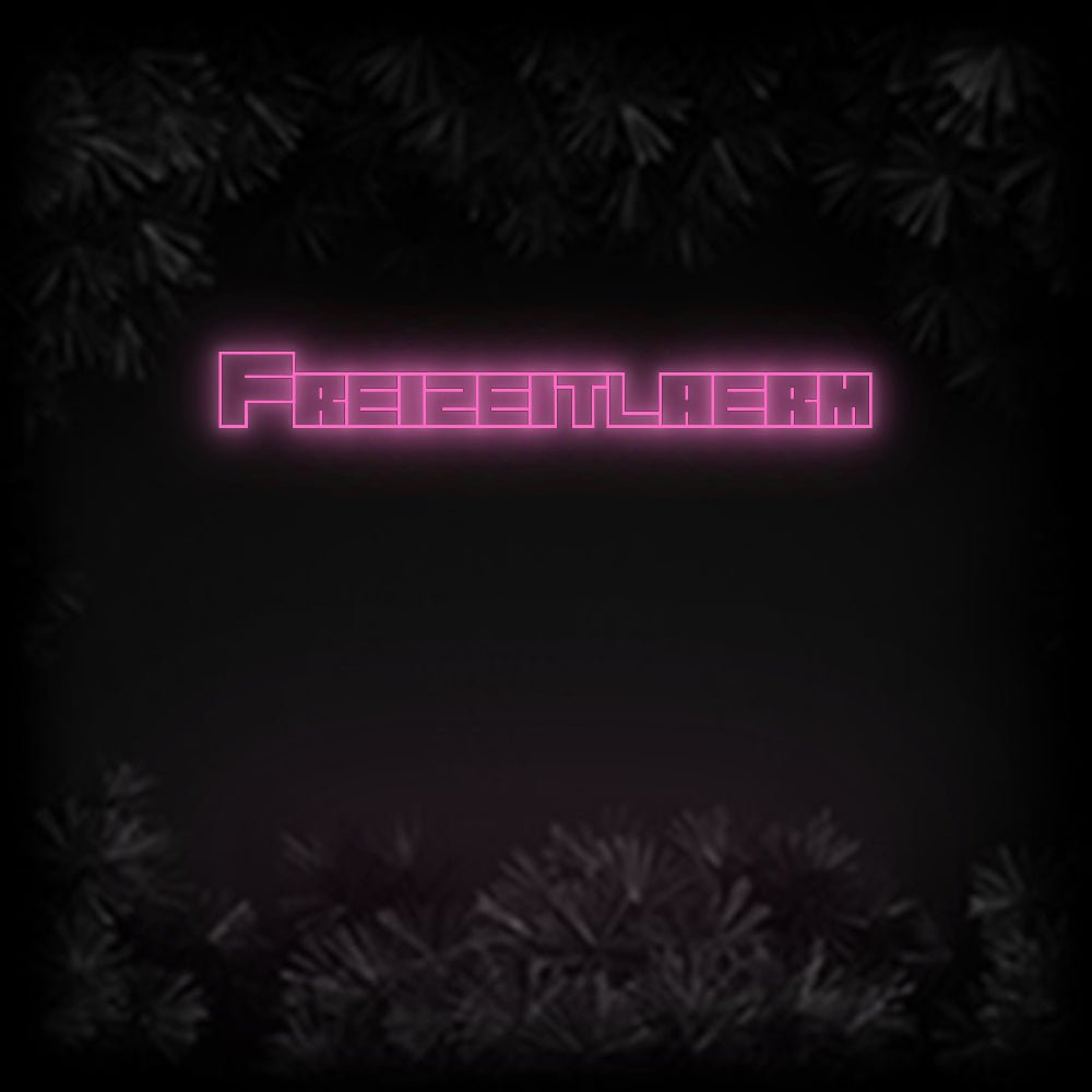 Konfiguriertes Neonschild: Freizeitlaerm - Official Neon - led neon schild schriftzug personalisiert