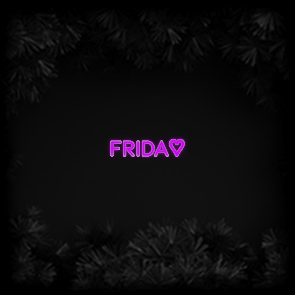Konfiguriertes Neonschild: Frida♡ - Official Neon - led neon schild schriftzug personalisiert