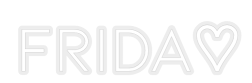 Konfiguriertes Neonschild: Frida♡ - Official Neon - led neon schild schriftzug personalisiert
