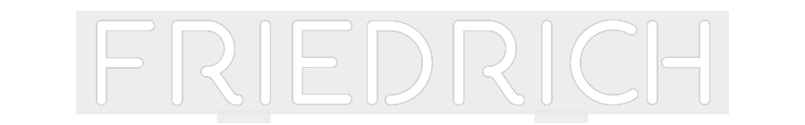 Konfiguriertes Neonschild: FRIEDRICH - Official Neon - led neon schild schriftzug personalisiert