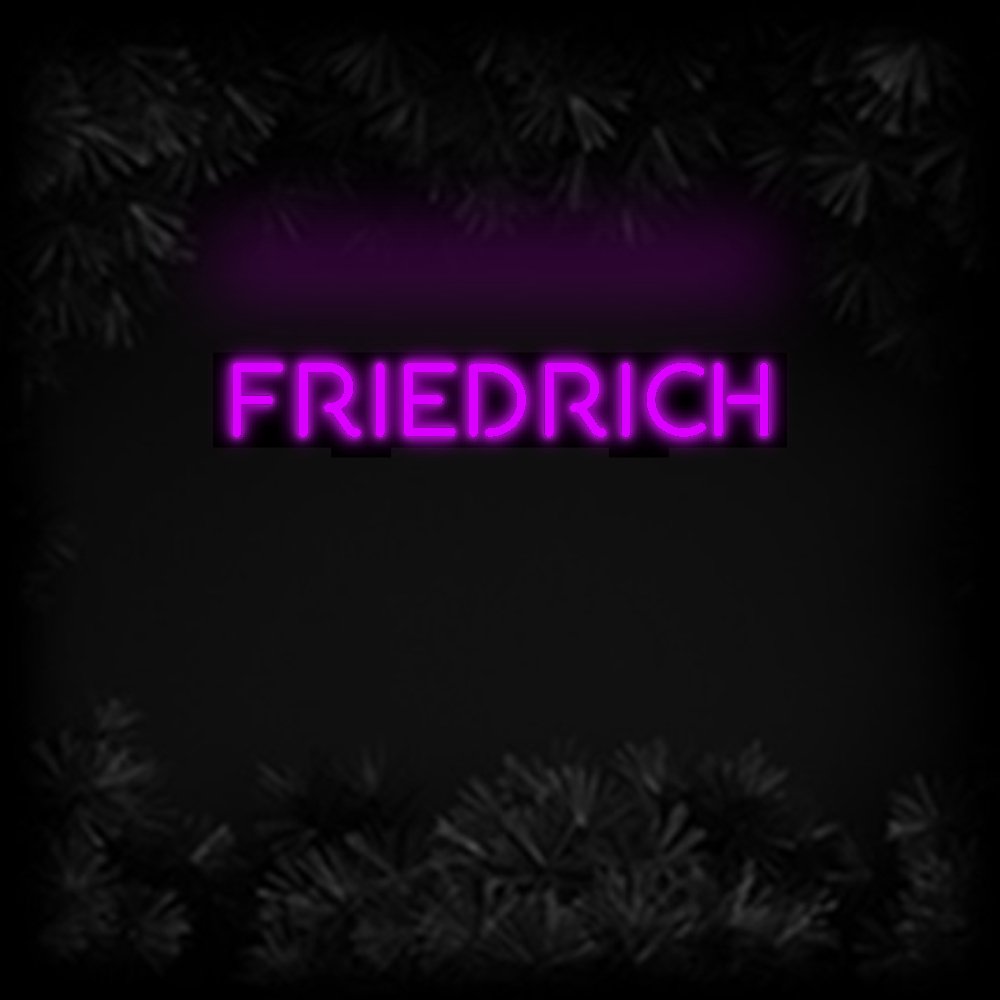 Konfiguriertes Neonschild: FRIEDRICH - Official Neon - led neon schild schriftzug personalisiert