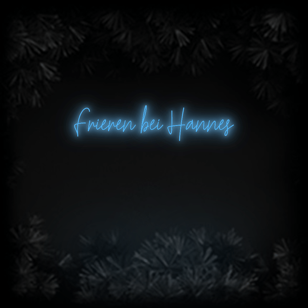 Konfiguriertes Neonschild: Frieren bei H... - Official Neon - led neon schild schriftzug personalisiert
