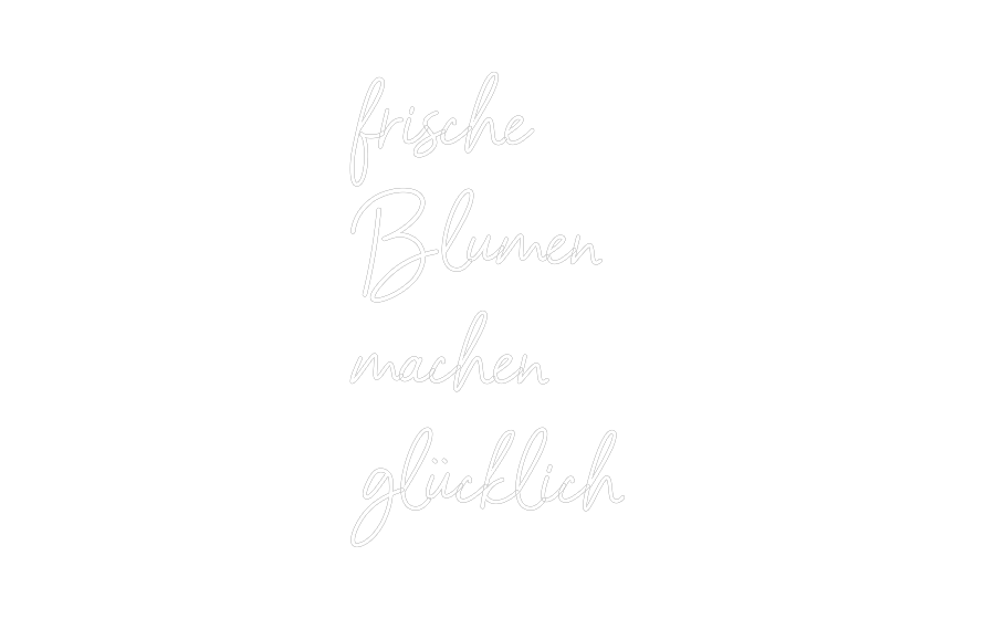 Konfiguriertes Neonschild: frische Blu... - Official Neon - led neon schild schriftzug personalisiert