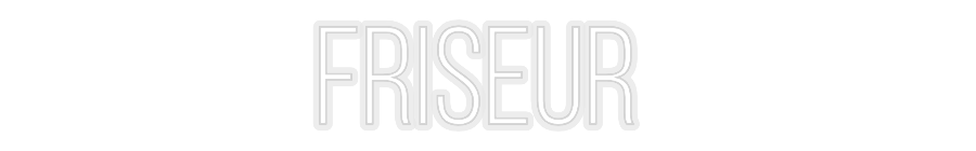 Konfiguriertes Neonschild: Friseur - Official Neon - led neon schild schriftzug personalisiert