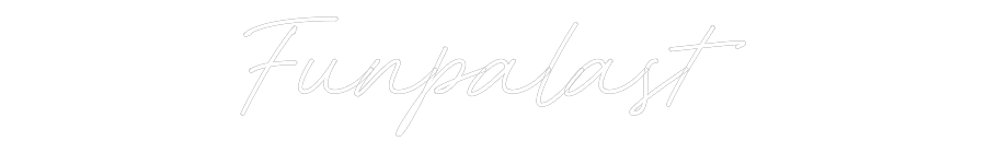 Konfiguriertes Neonschild: Funpalast - Official Neon - led neon schild schriftzug personalisiert