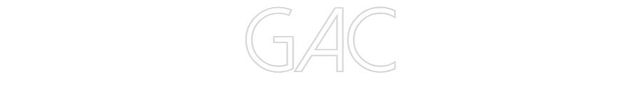Konfiguriertes Neonschild: GAC - Official Neon - led neon schild schriftzug personalisiert