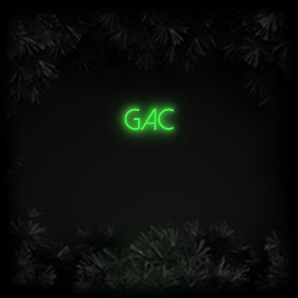 Konfiguriertes Neonschild: GAC - Official Neon - led neon schild schriftzug personalisiert