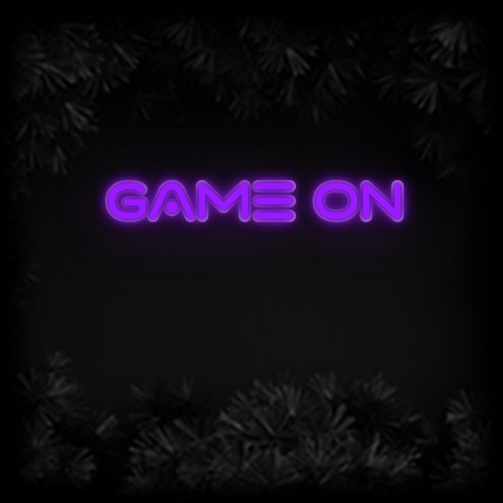 Konfiguriertes Neonschild: GAME ON - Official Neon - led neon schild schriftzug personalisiert