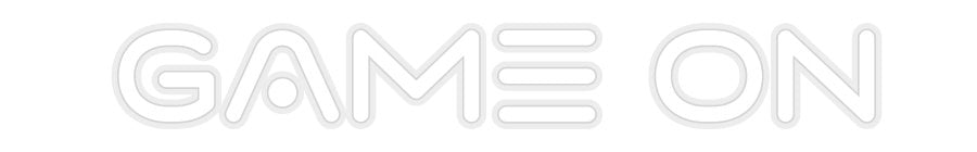 Konfiguriertes Neonschild: GAME ON - Official Neon - led neon schild schriftzug personalisiert