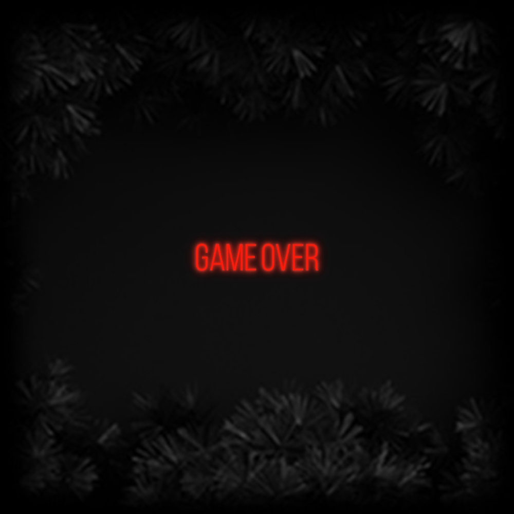 Konfiguriertes Neonschild: GAME OVER - Official Neon - led neon schild schriftzug personalisiert
