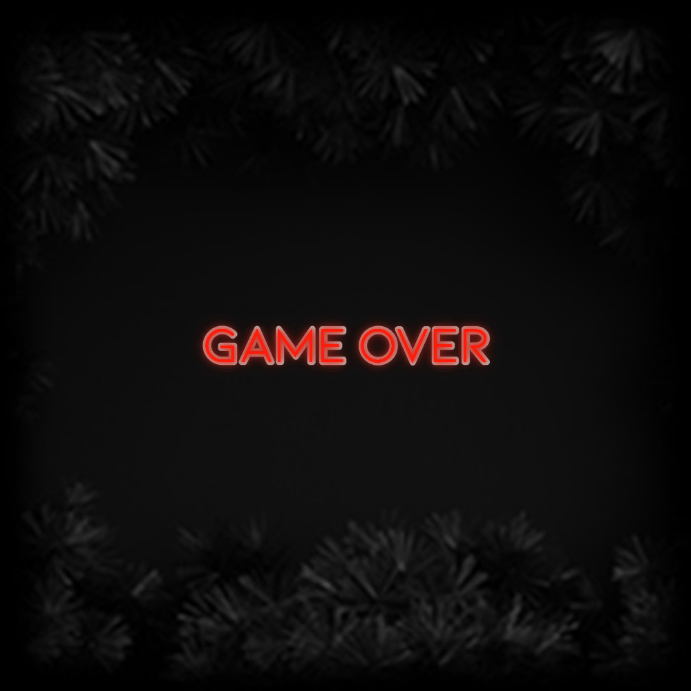 Konfiguriertes Neonschild: GAME OVER - Official Neon - led neon schild schriftzug personalisiert