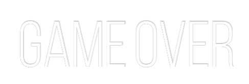 Konfiguriertes Neonschild: GAME OVER - Official Neon - led neon schild schriftzug personalisiert